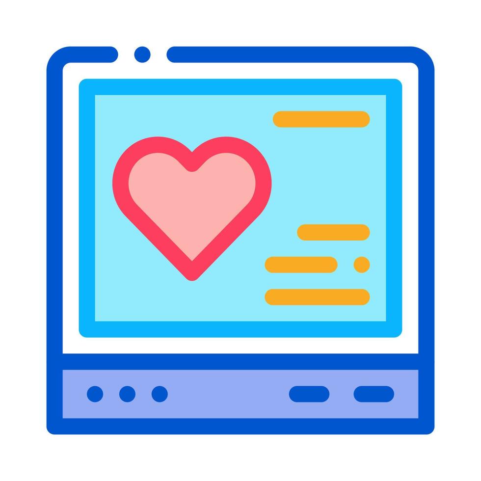 cardiogram gadget icon vector outline illustration