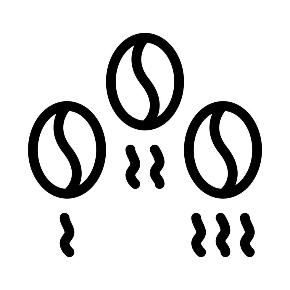 coffee beans washing icon vector outline illustration