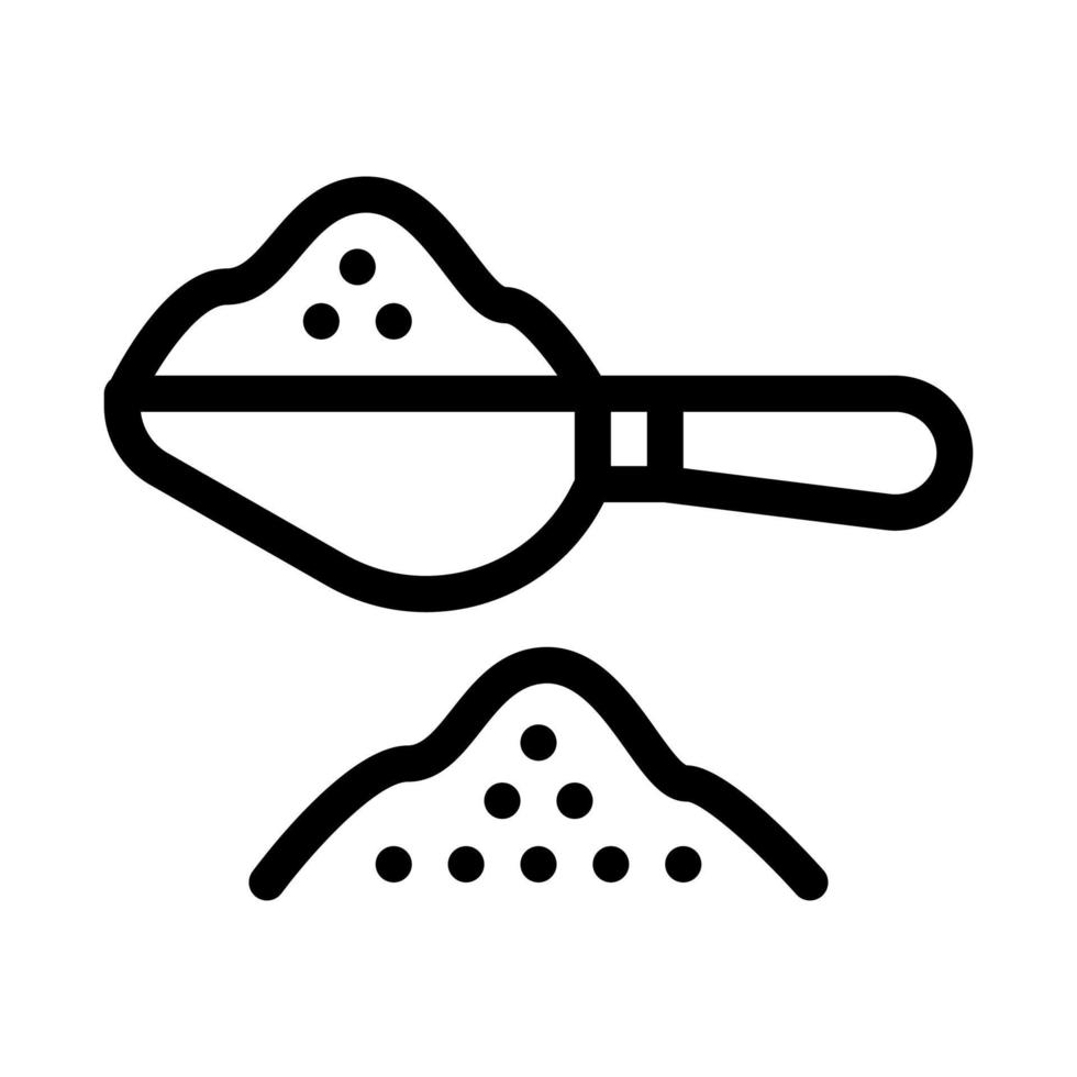 ilustración de contorno de vector de icono de calentamiento de granos de café