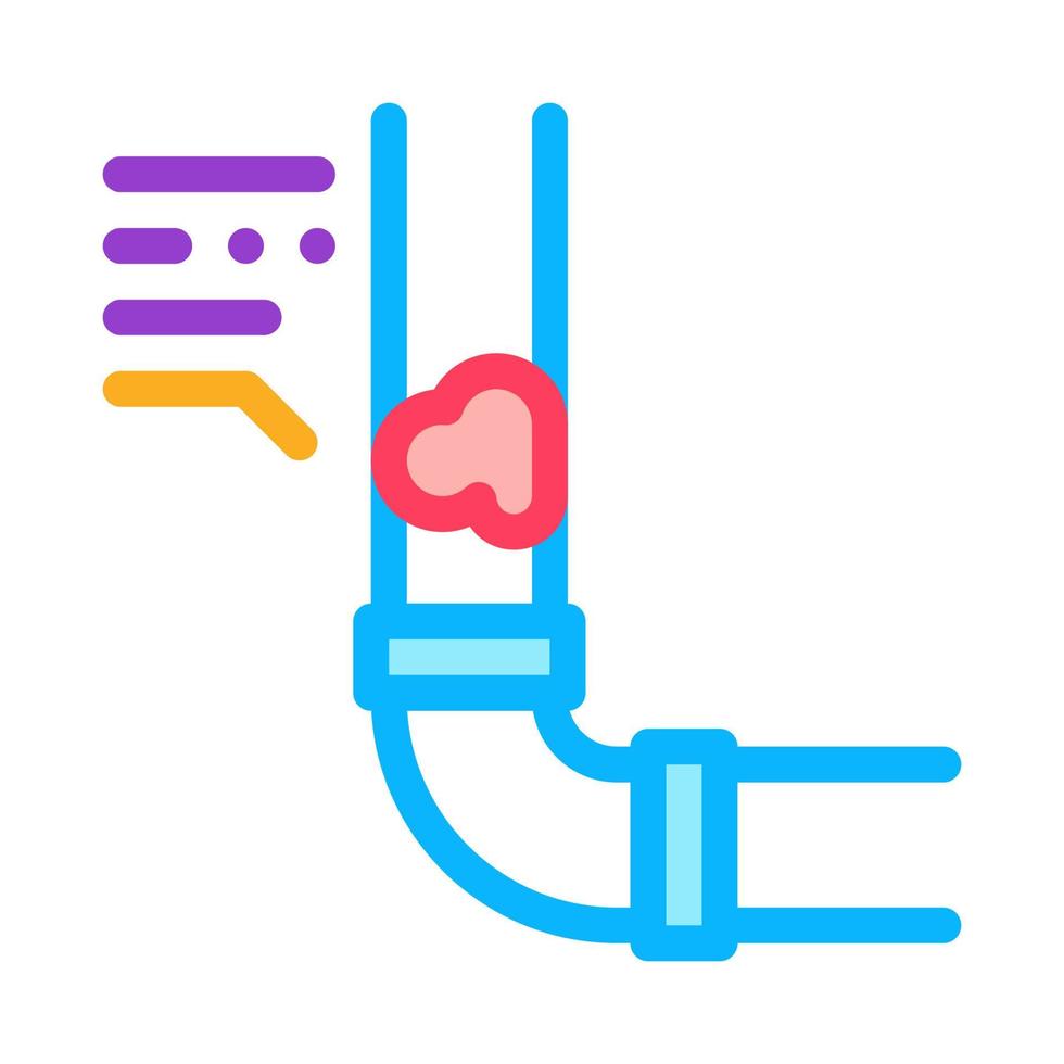 clogged pipe icon vector outline illustration
