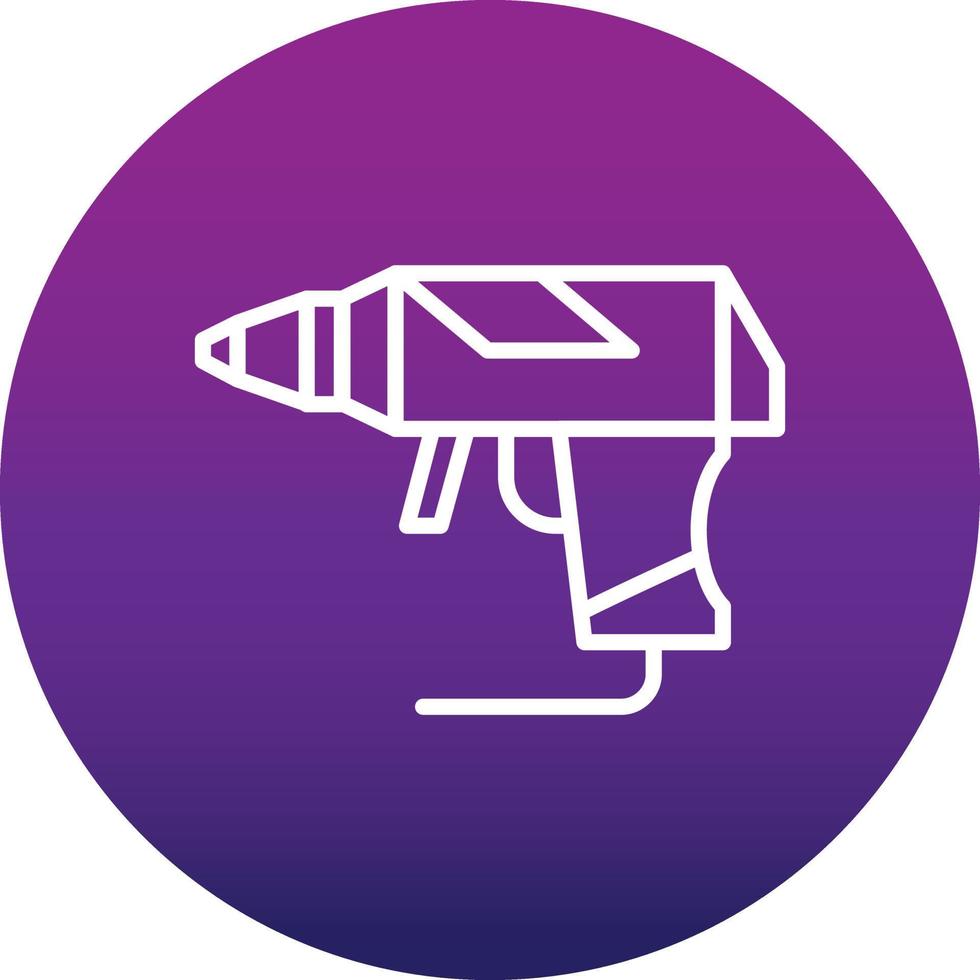 icono de vector de pistola de pegamento caliente