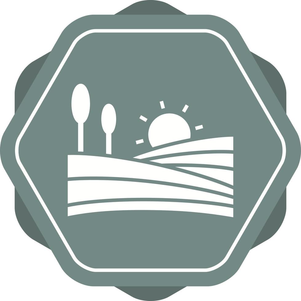 Beautiful Farms Glyph Vector Icon