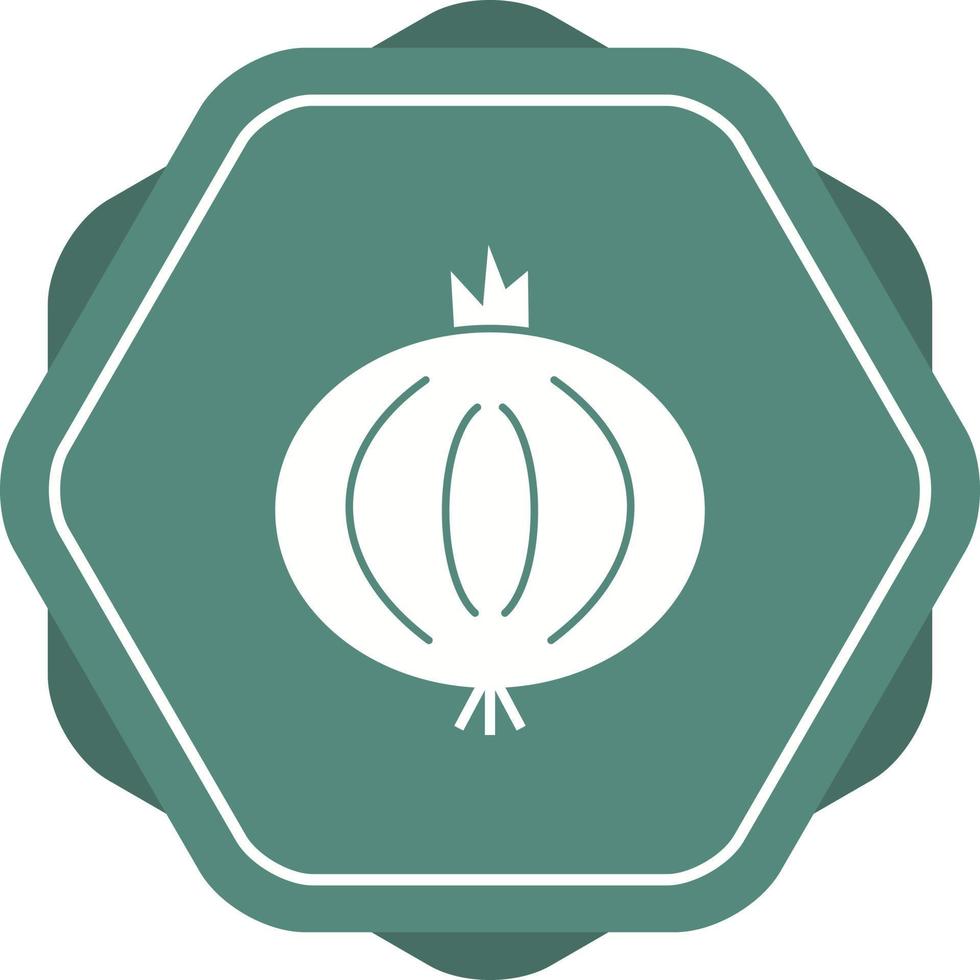 Unique Onion Vector Glyph Icon