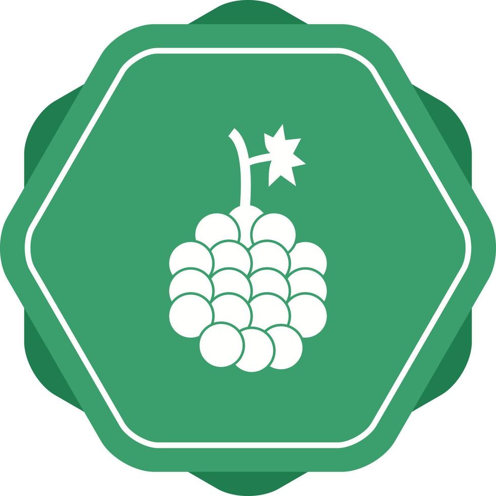 Unique Grapes Vector Glyph Icon