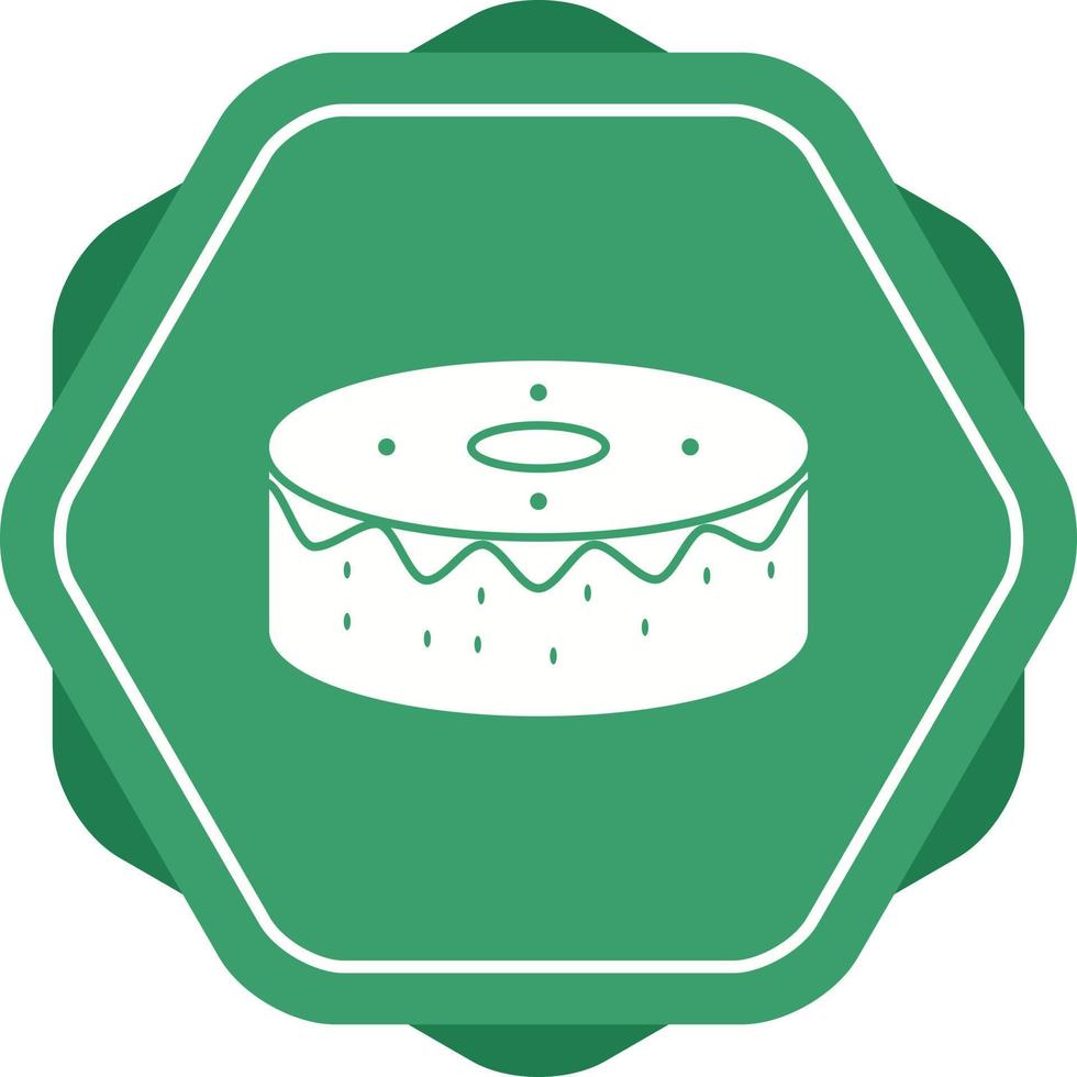 Unique Birthday Cake Vector Glyph Icon