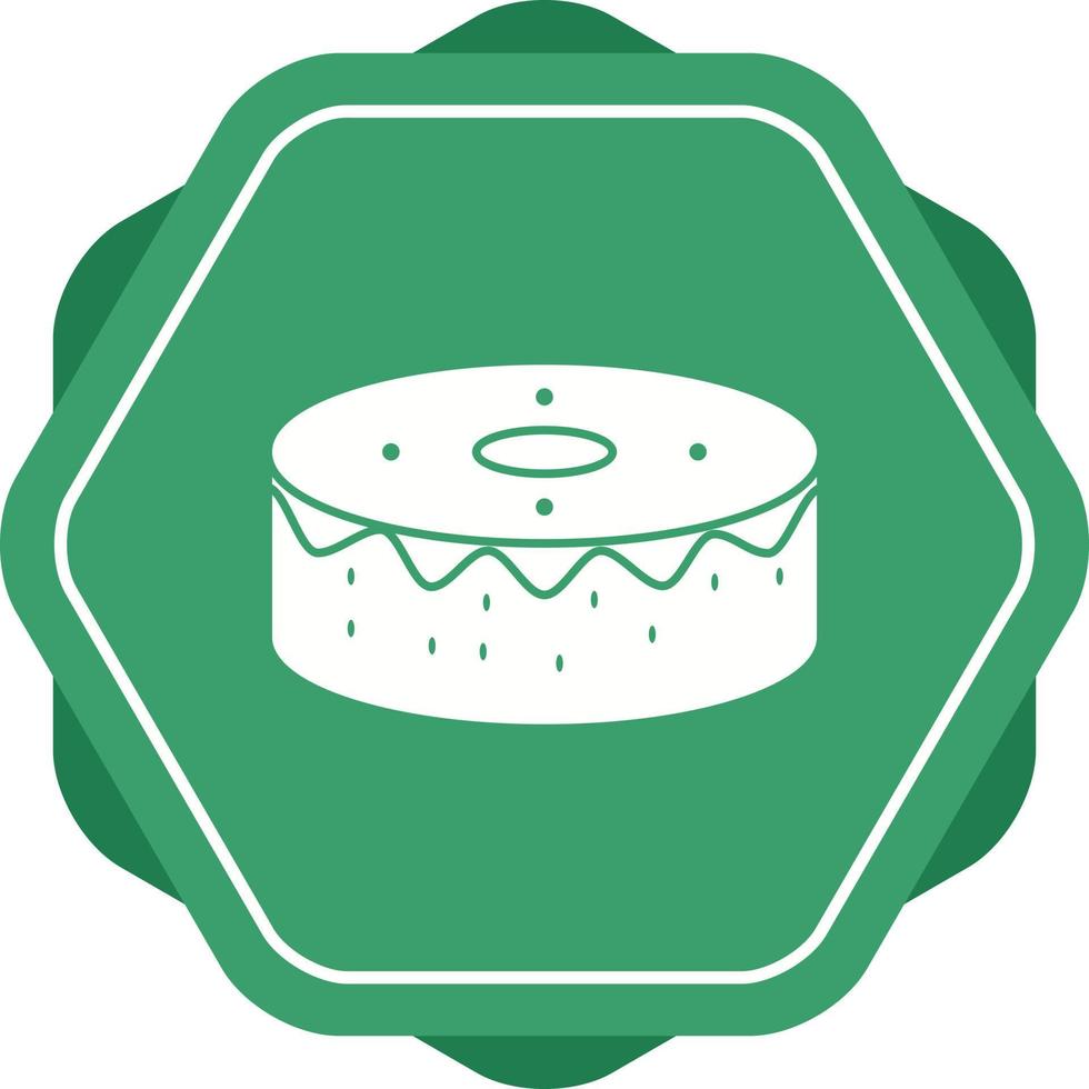 Unique Birthday Cake Vector Glyph Icon