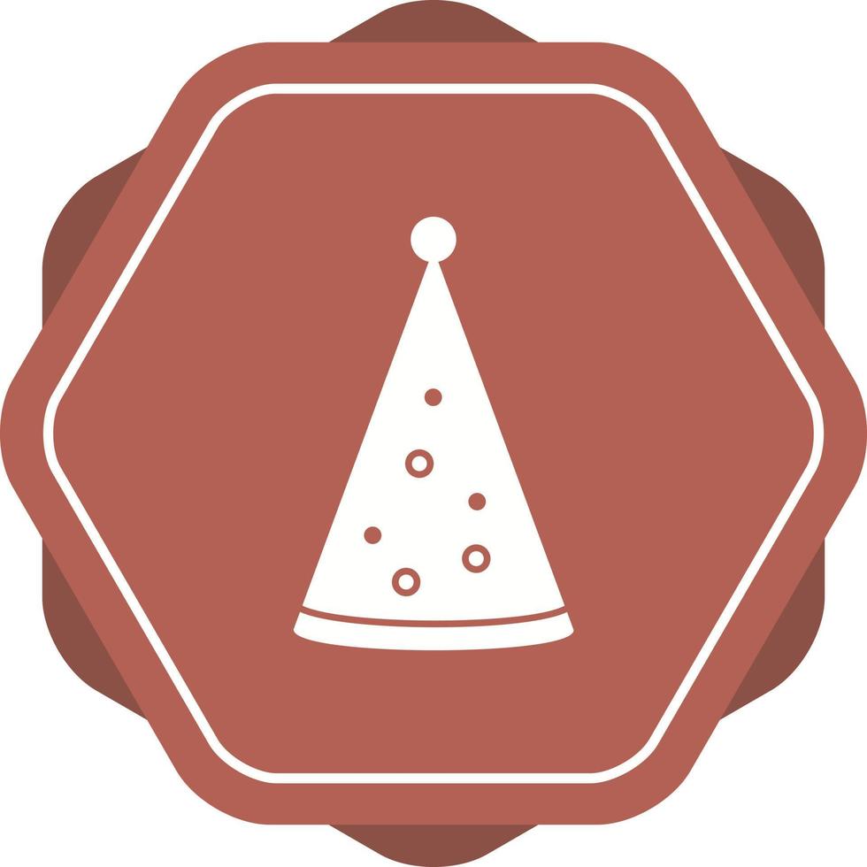 Unique Birthday Hat Vector Glyph Icon