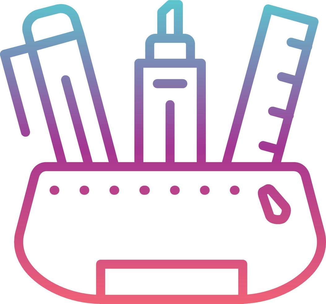 Pencil case Vector Icon
