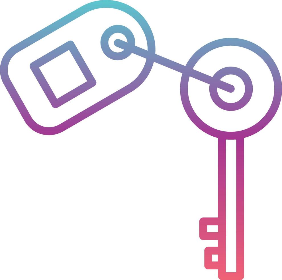 Key Tag Vector Icon