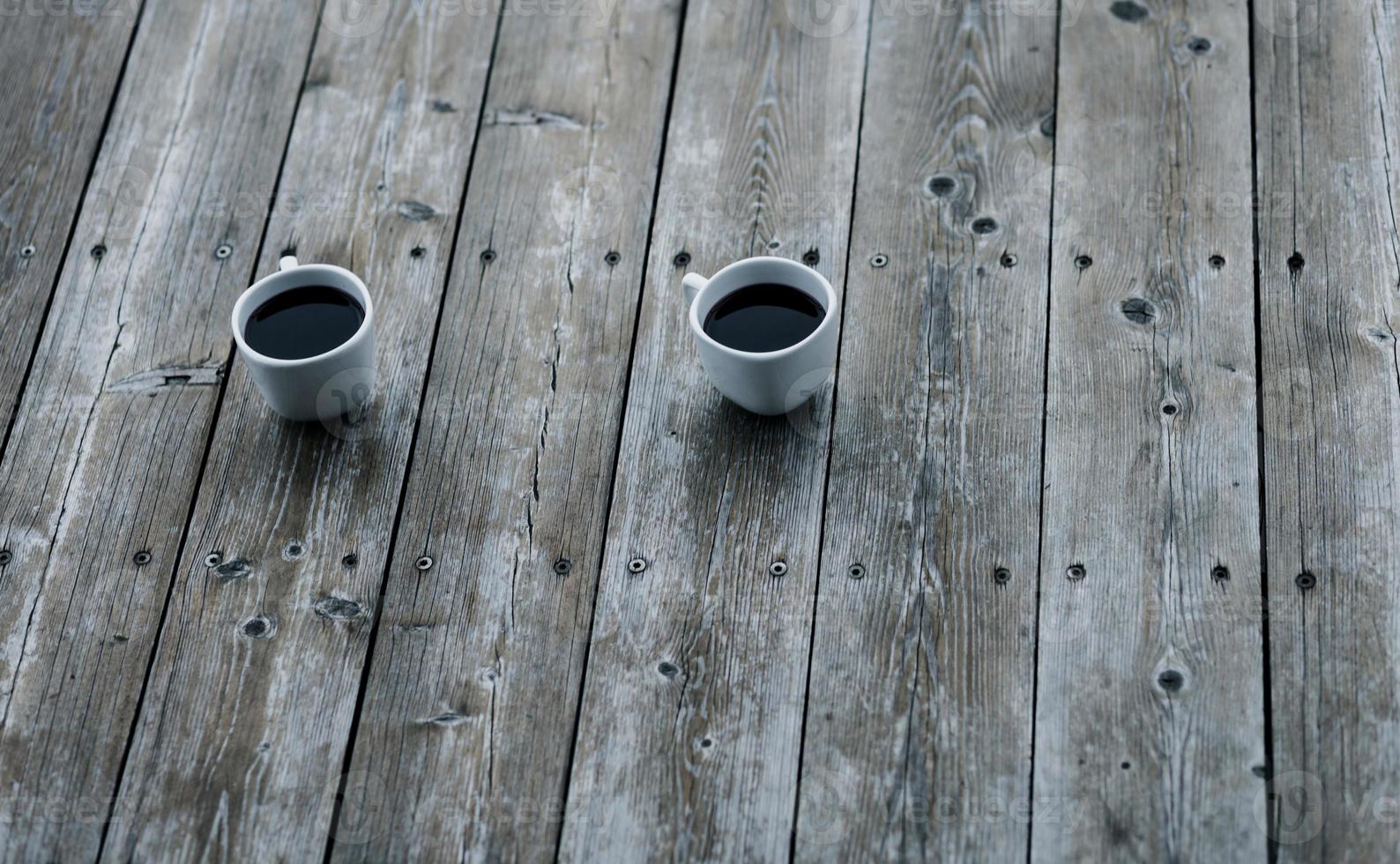 Dos tazas de café foto