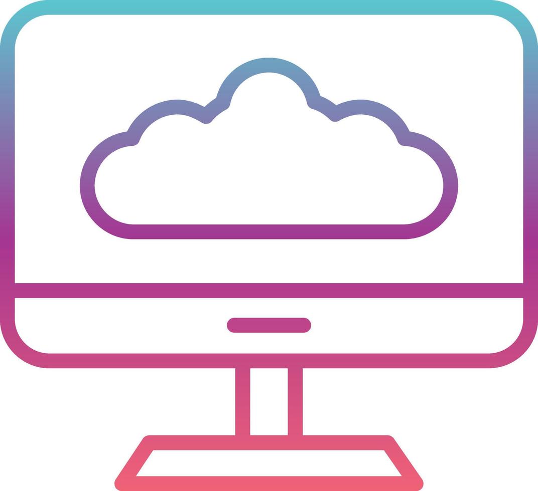 Cloud Computing Vector Icon