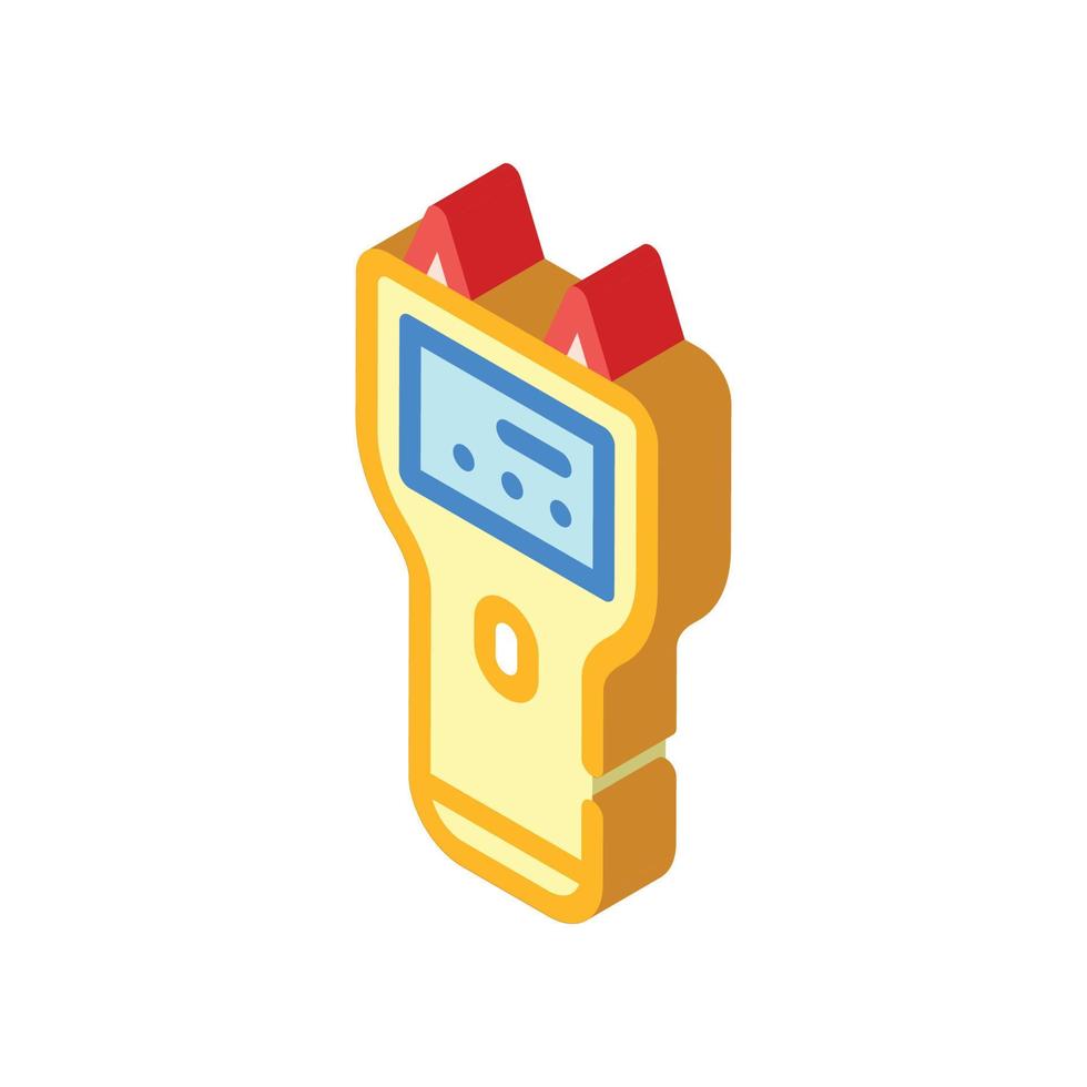 moisture meter for wood isometric icon vector illustration