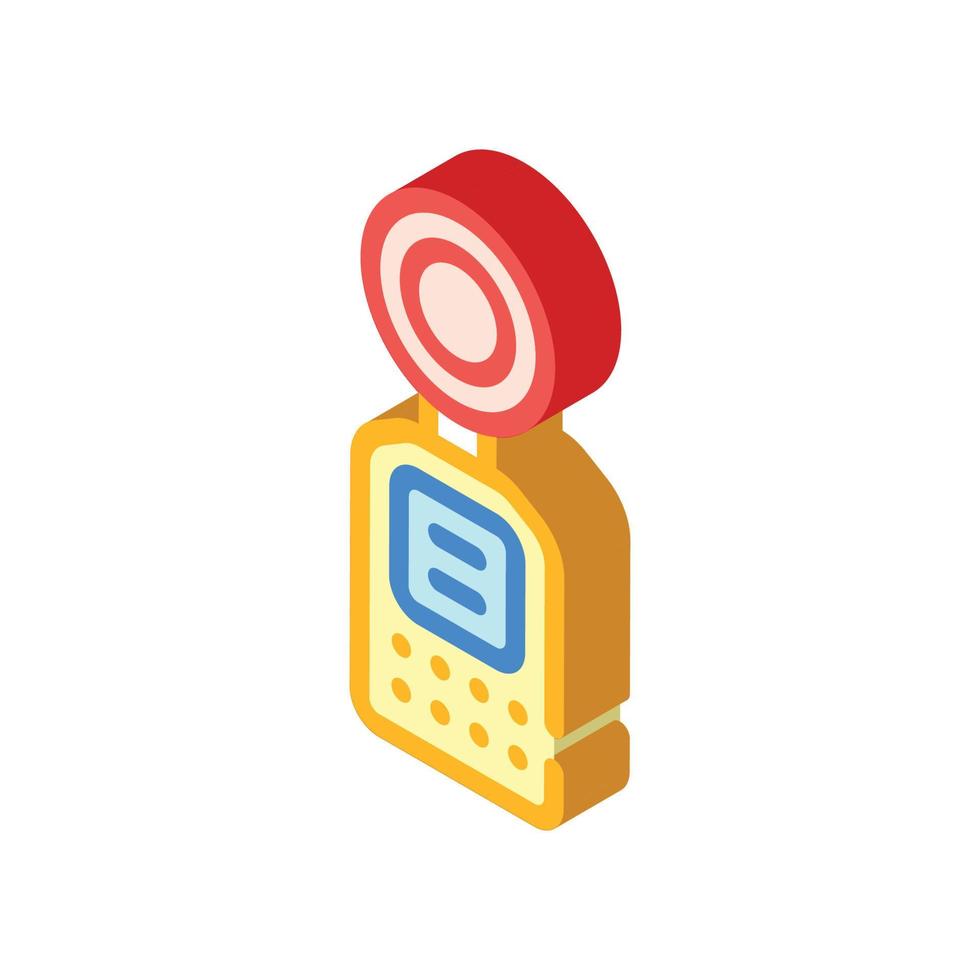 light meter measuring equipment isometric icon vector illustration