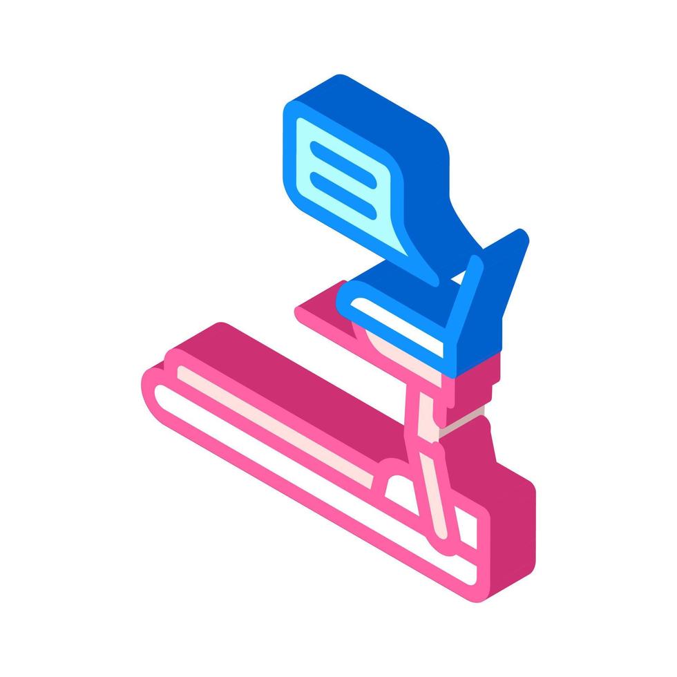 treadmill and remote work isometric icon vector illustration