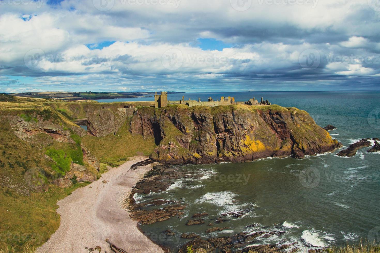 Ruins of Dunnotar castle, Stonehaven, scotland photo