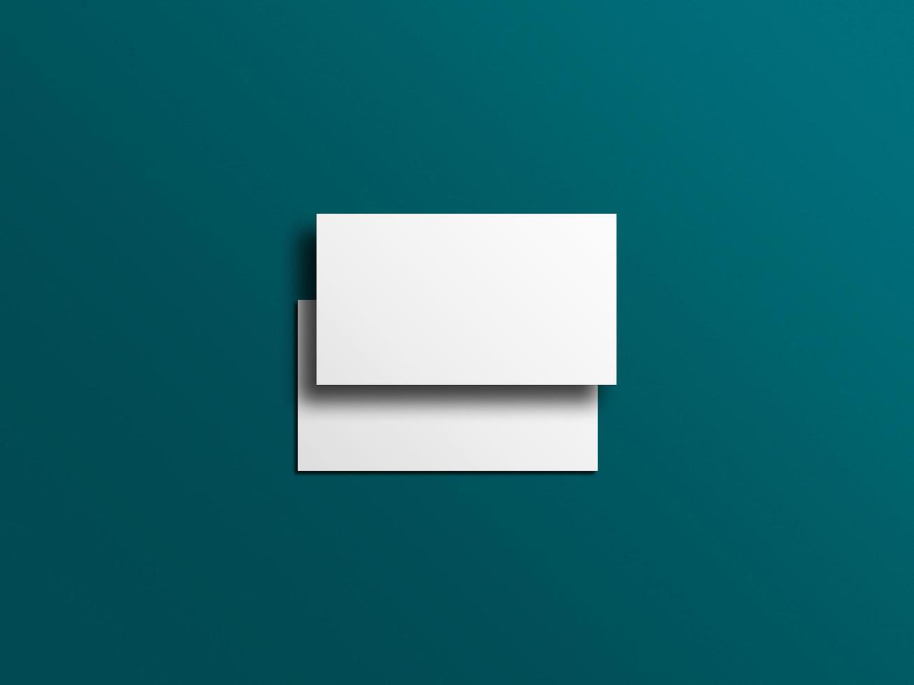 Double sided business card mockup photo