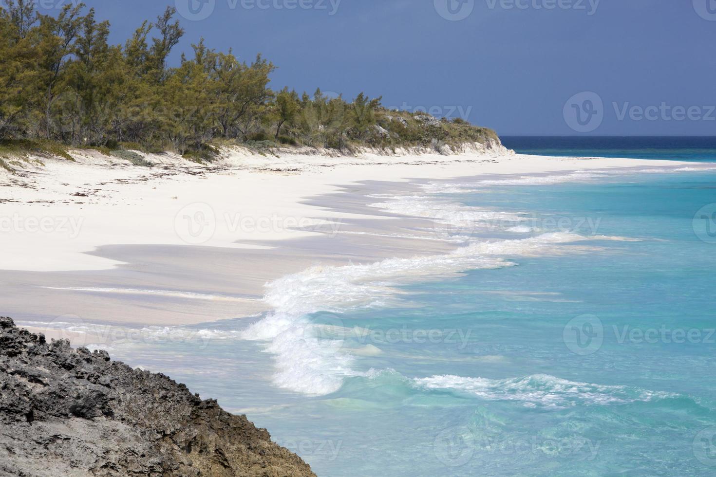 Half Moon Cay Island Turquoise Color Waves photo