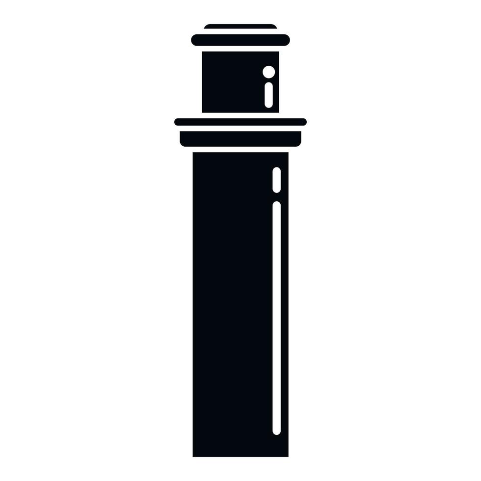 icono de chimenea de fábrica vector simple. techo de humo