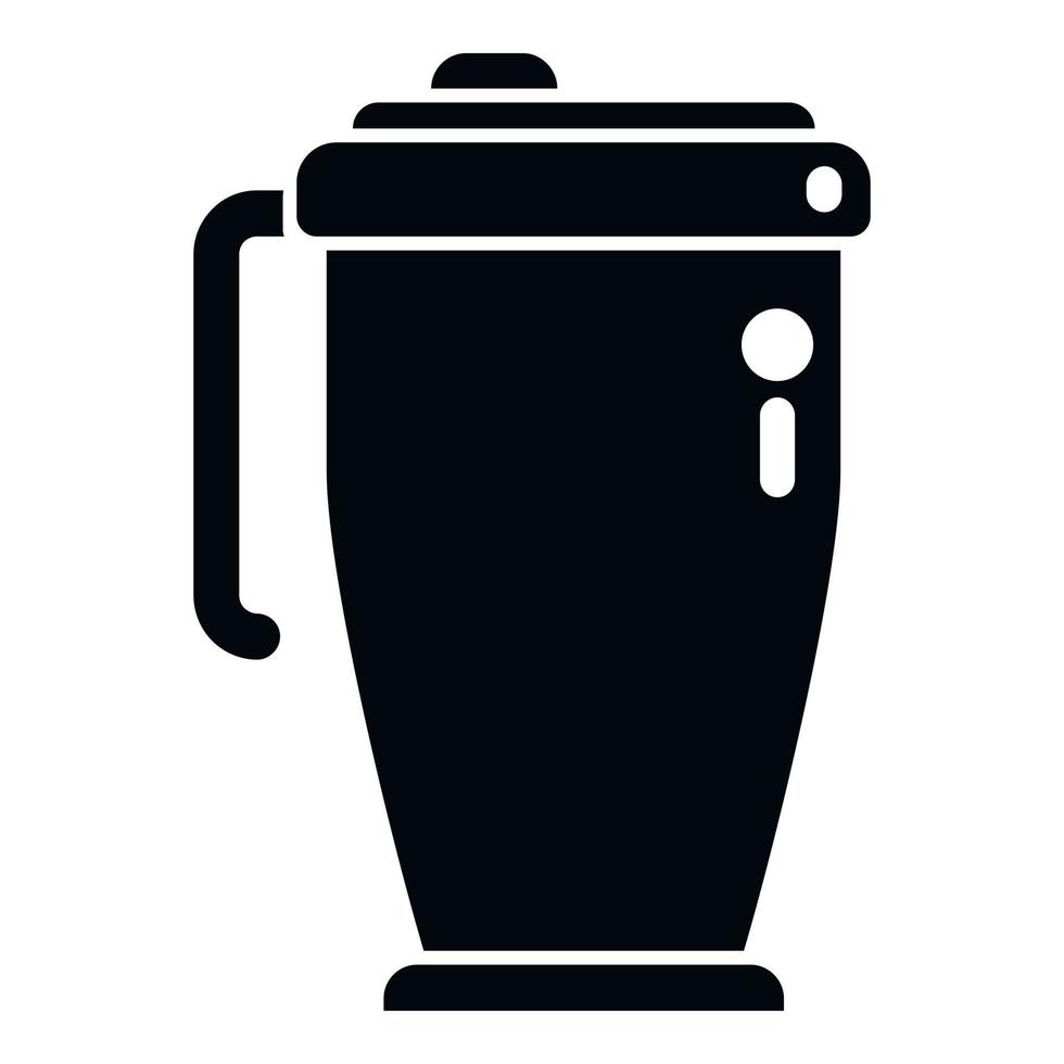 Insulated thermo cup icon simple vector. Coffee mug vector