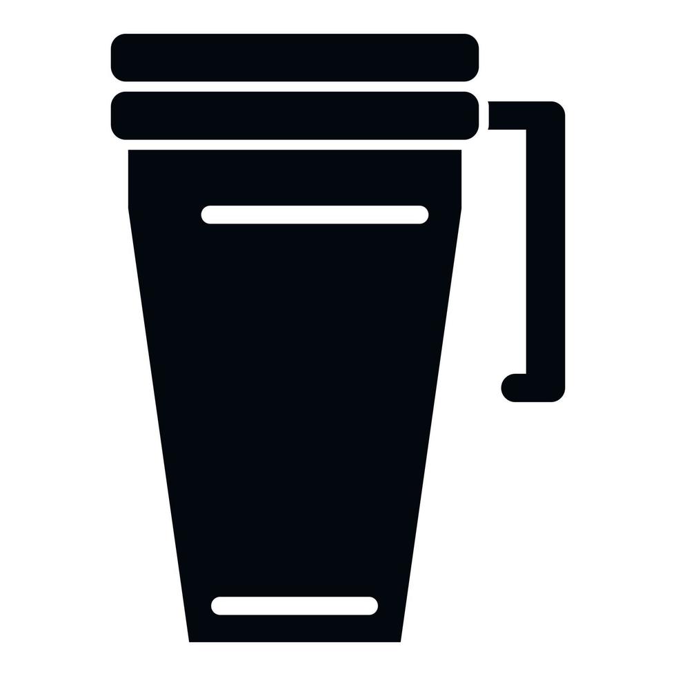 Vacuum thermo cup icon simple vector. Coffee mug vector