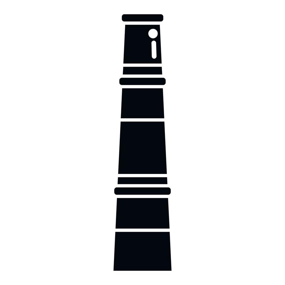 Industry chimney icon simple vector. Industrial fire vector