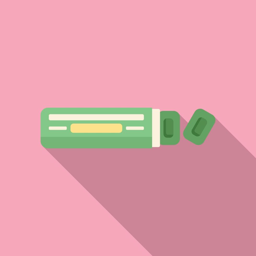 Cure drops icon flat vector. Sore remedy vector