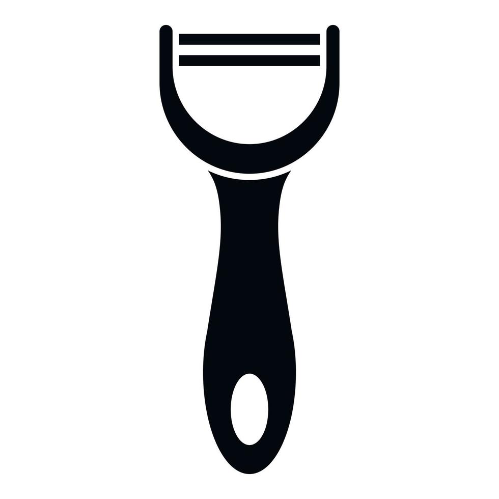 Peeler vegetable cutter icon simple vector. Cut food vector