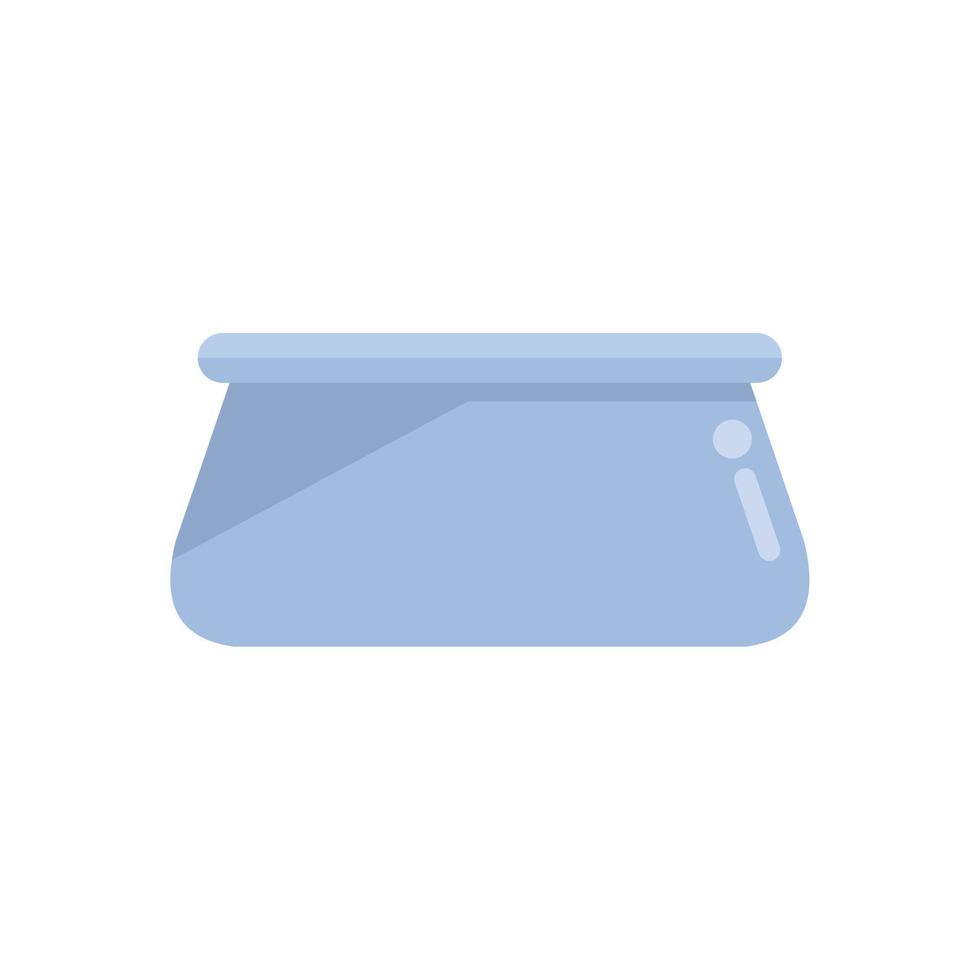 Rubber pool icon flat vector. Water cleaning vector