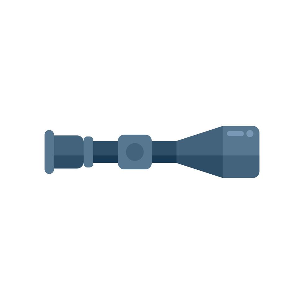 Modern shot scope icon flat vector. Rifle sight vector