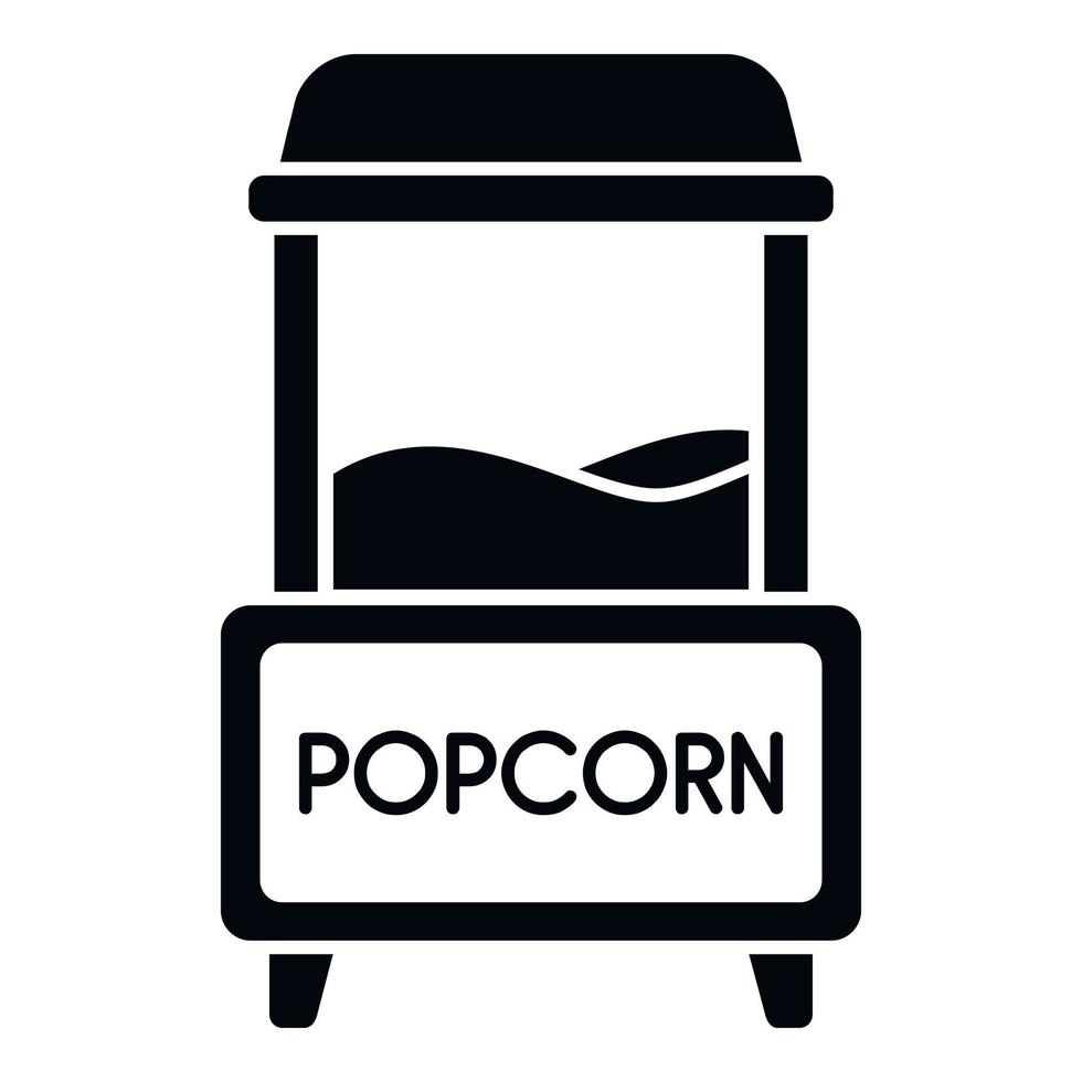 Street popcorn icon simple vector. Corn seller vector