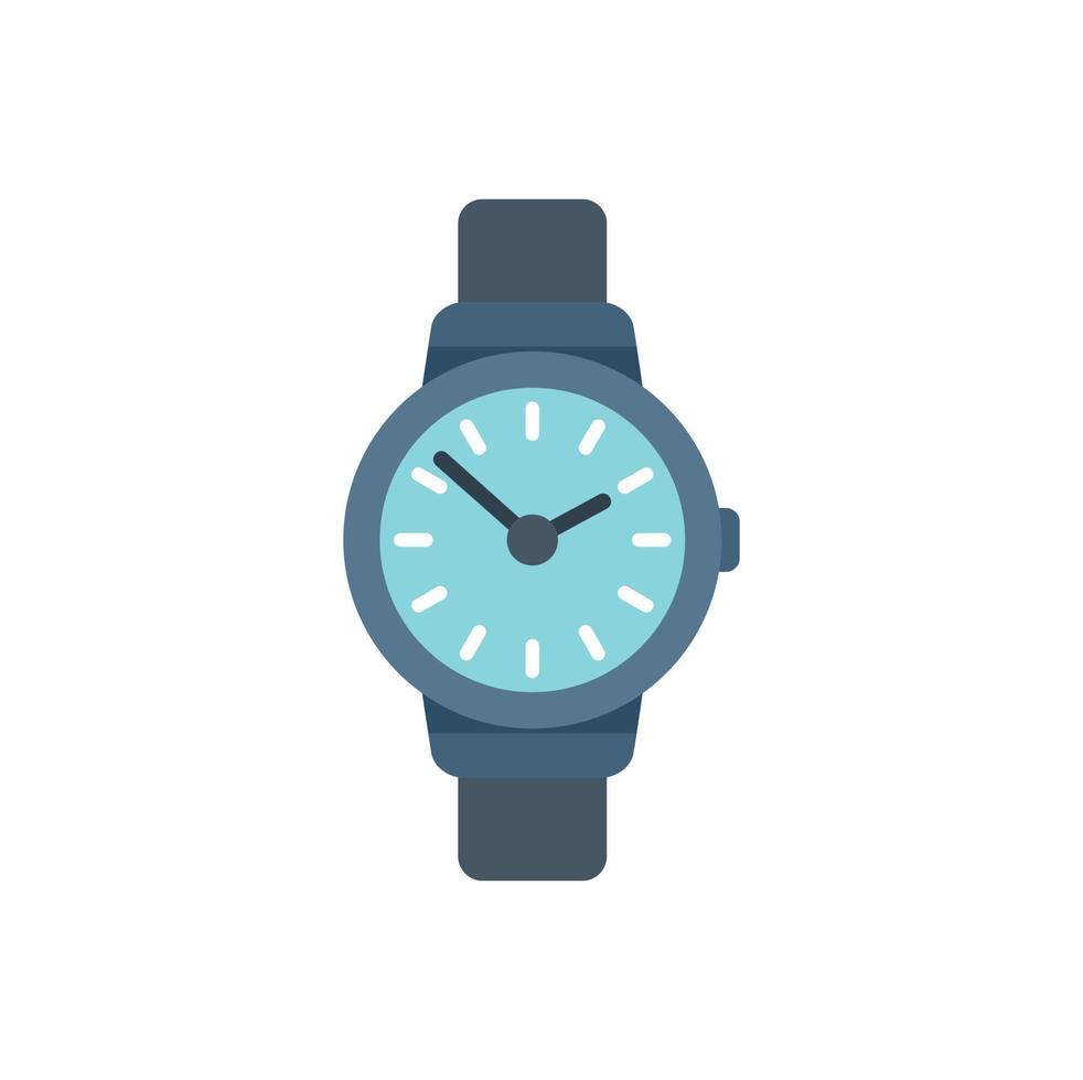 Watch icon flat vector. Work project vector