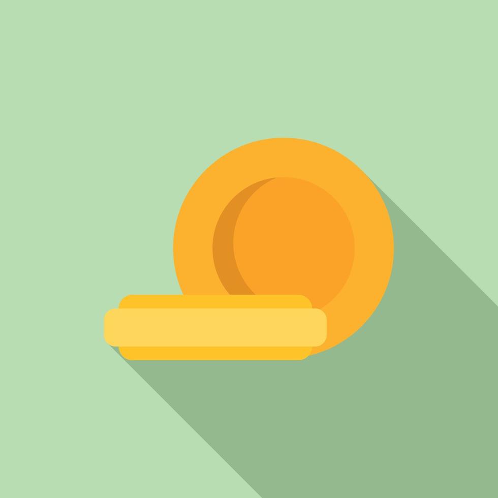 Honey cough drops icon flat vector. Remedy candy vector