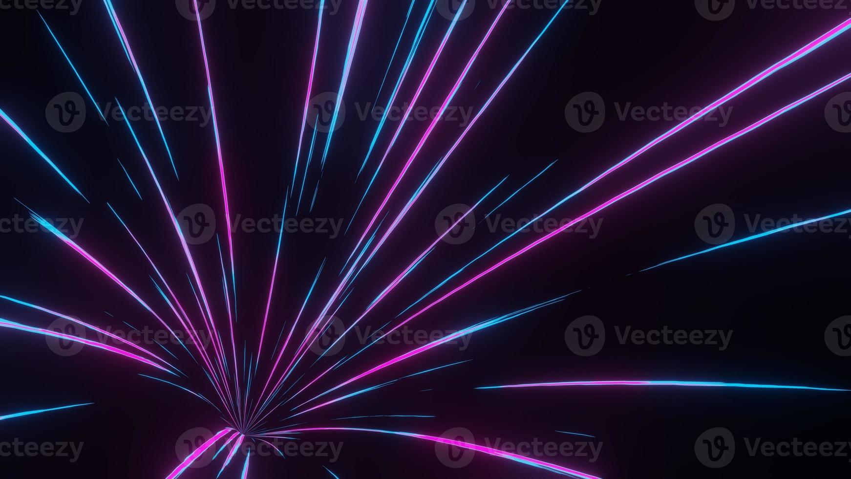 3d render motion line of speed and power or light trails. High-speed light with curve movement beam. 5G Technology fast and futuristic background. Abstract motion blur. photo