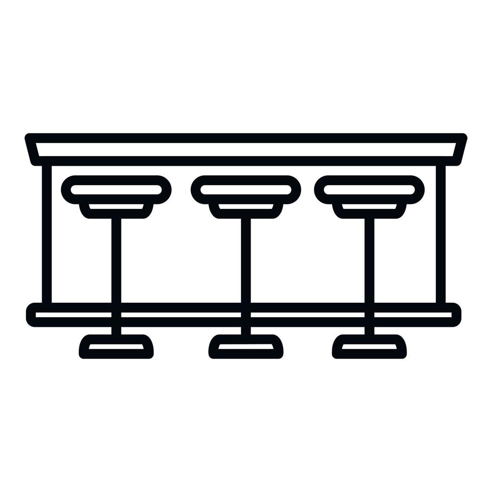 Beer bar icon outline vector. Cafe pub vector