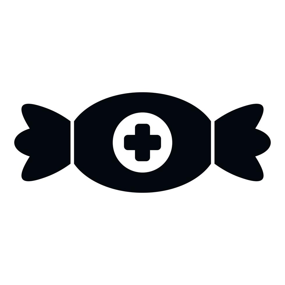 Bonbon cough drops icon simple vector. Sore remedy vector