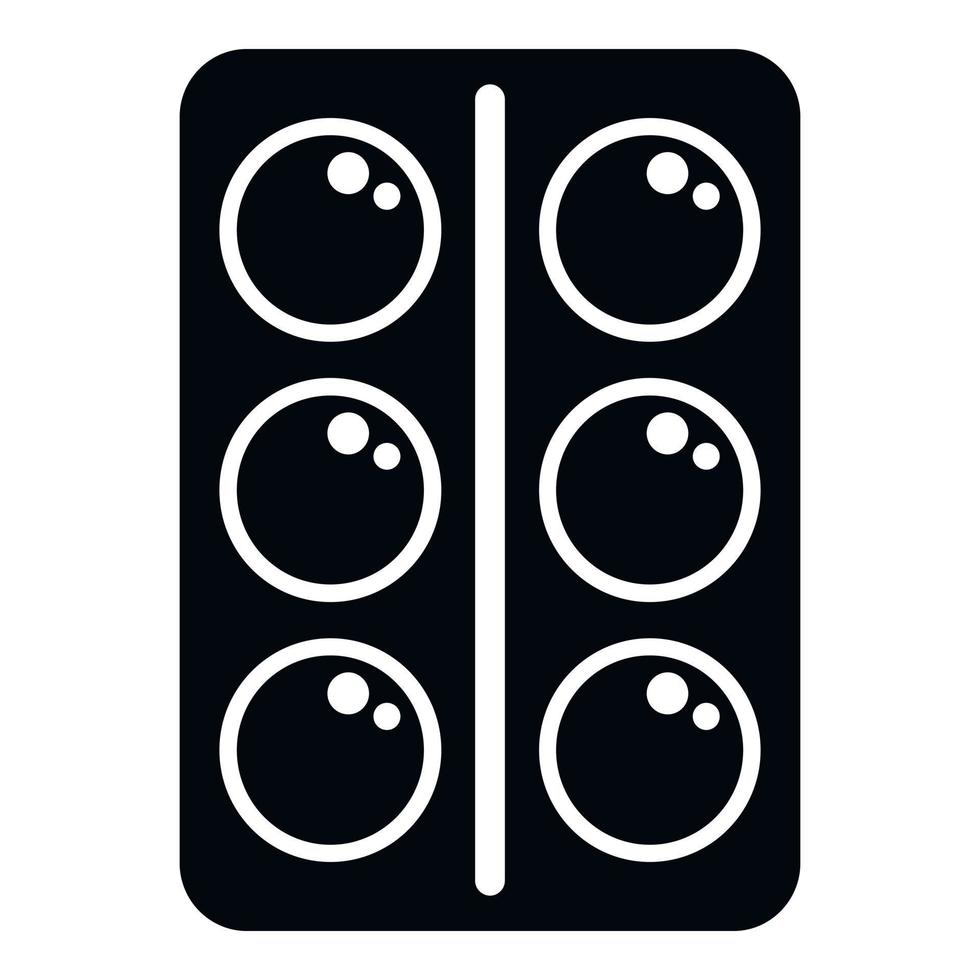 Cough drops blister icon simple vector. Sore remedy vector
