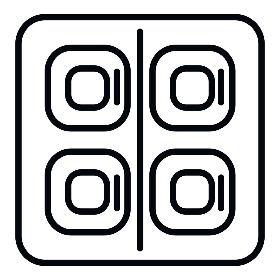 Kid cough drops icon outline vector. Sore remedy vector