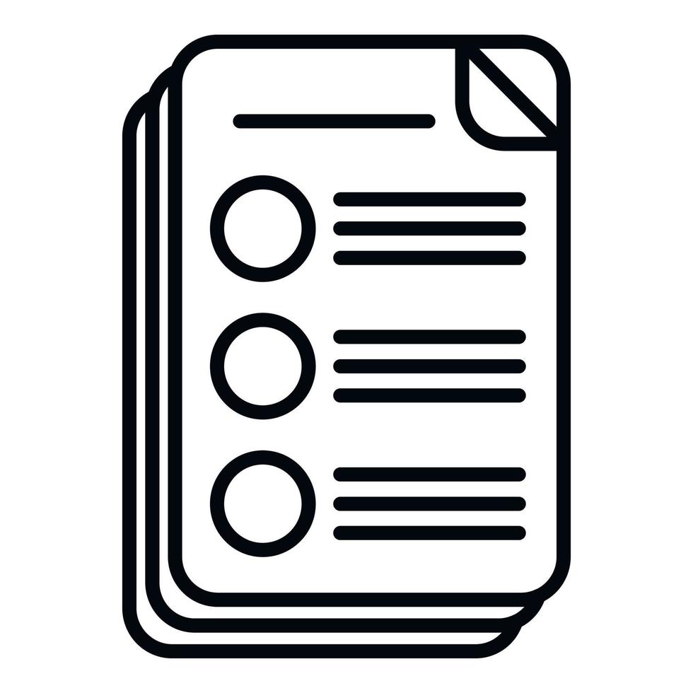 Task schedule paper icon outline vector. Event time vector