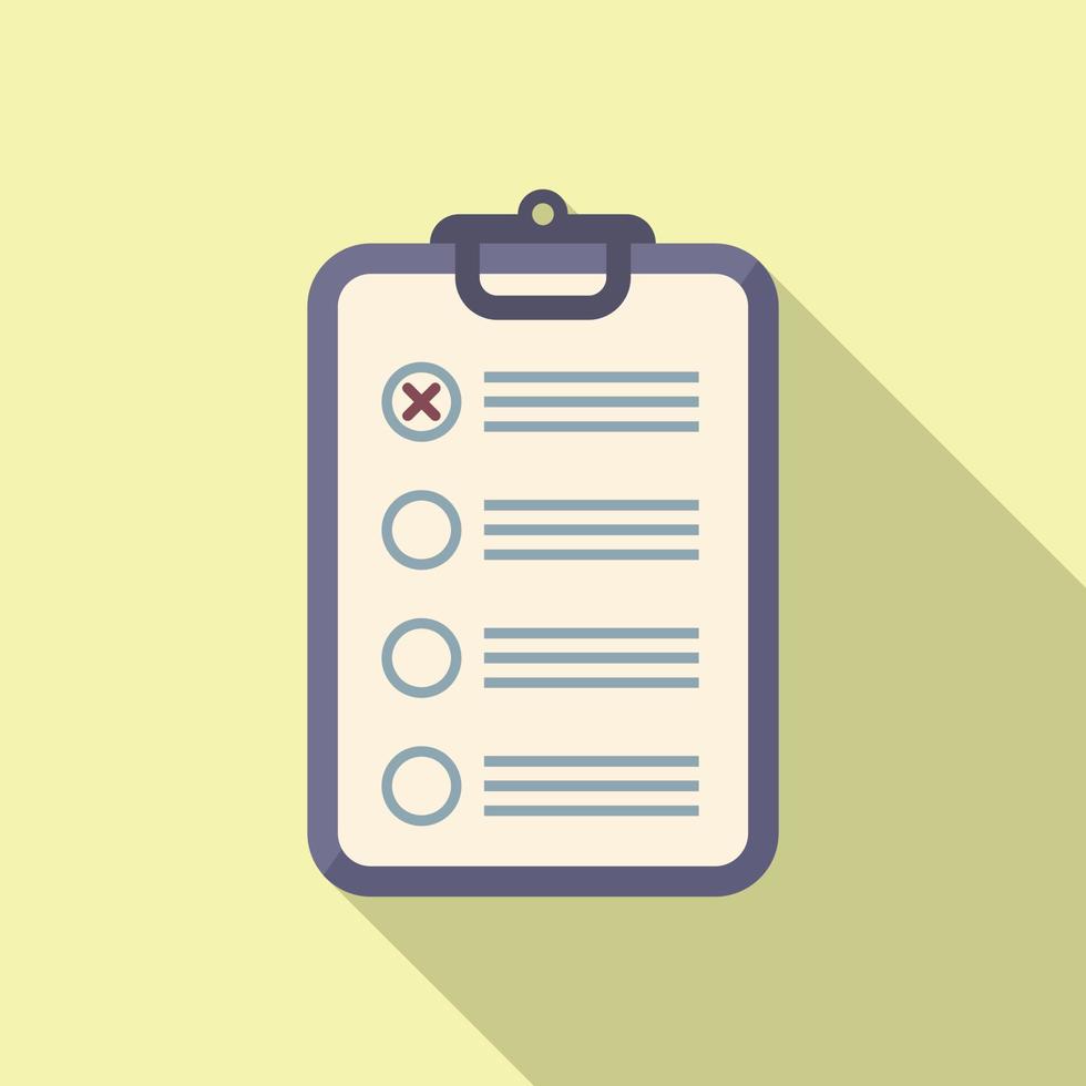 Clipboard task schedule icon flat vector. Person event vector