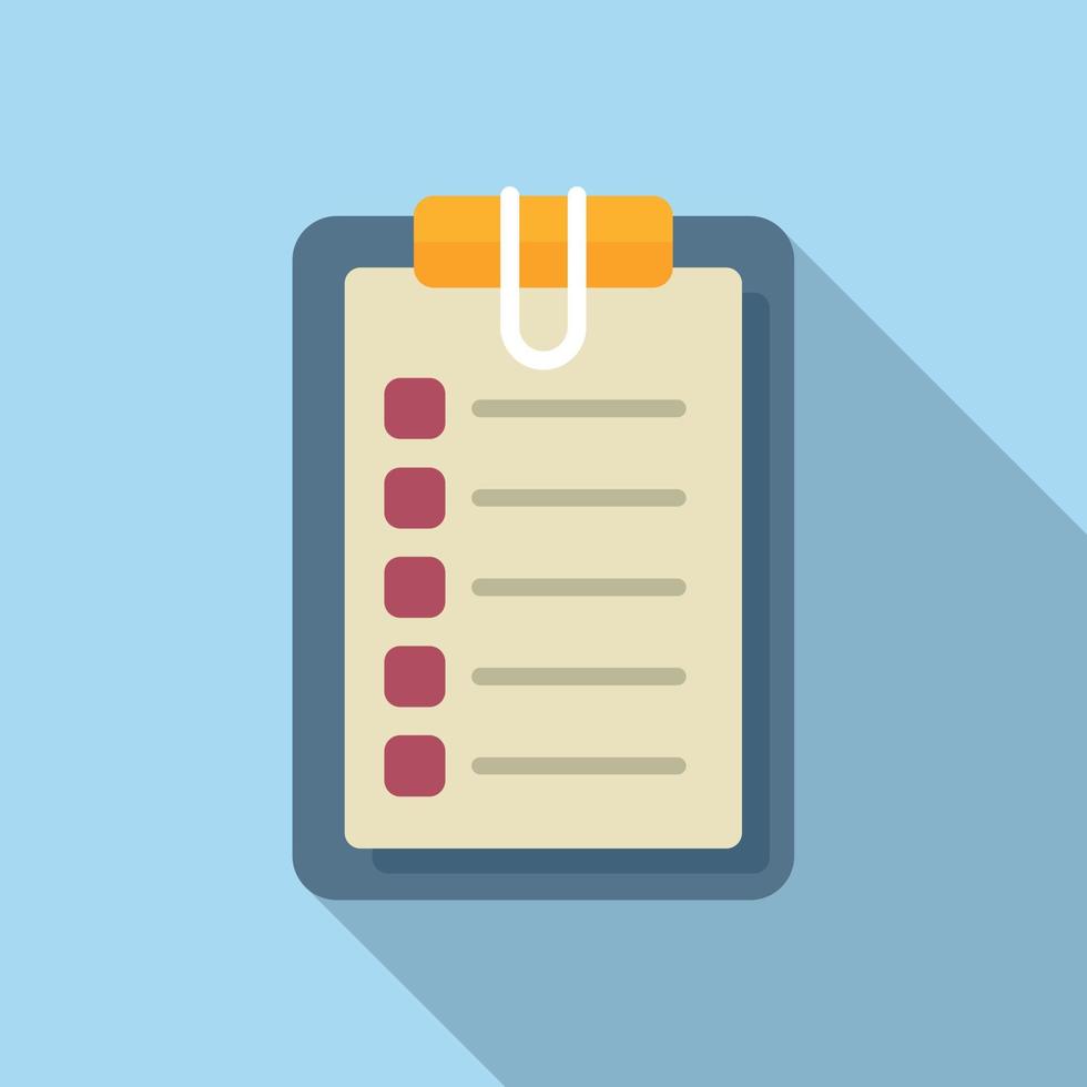 Board task schedule icon flat vector. Person event vector