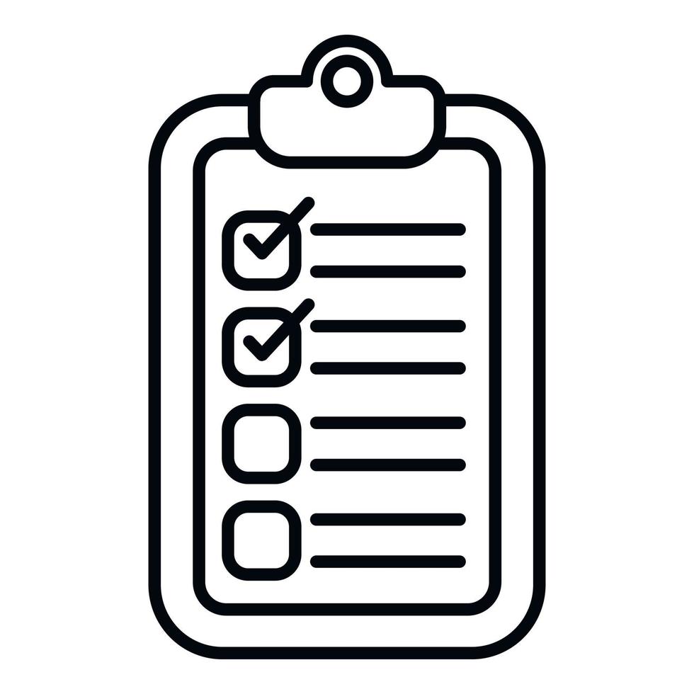 Agenda task schedule icon outline vector. Event time vector