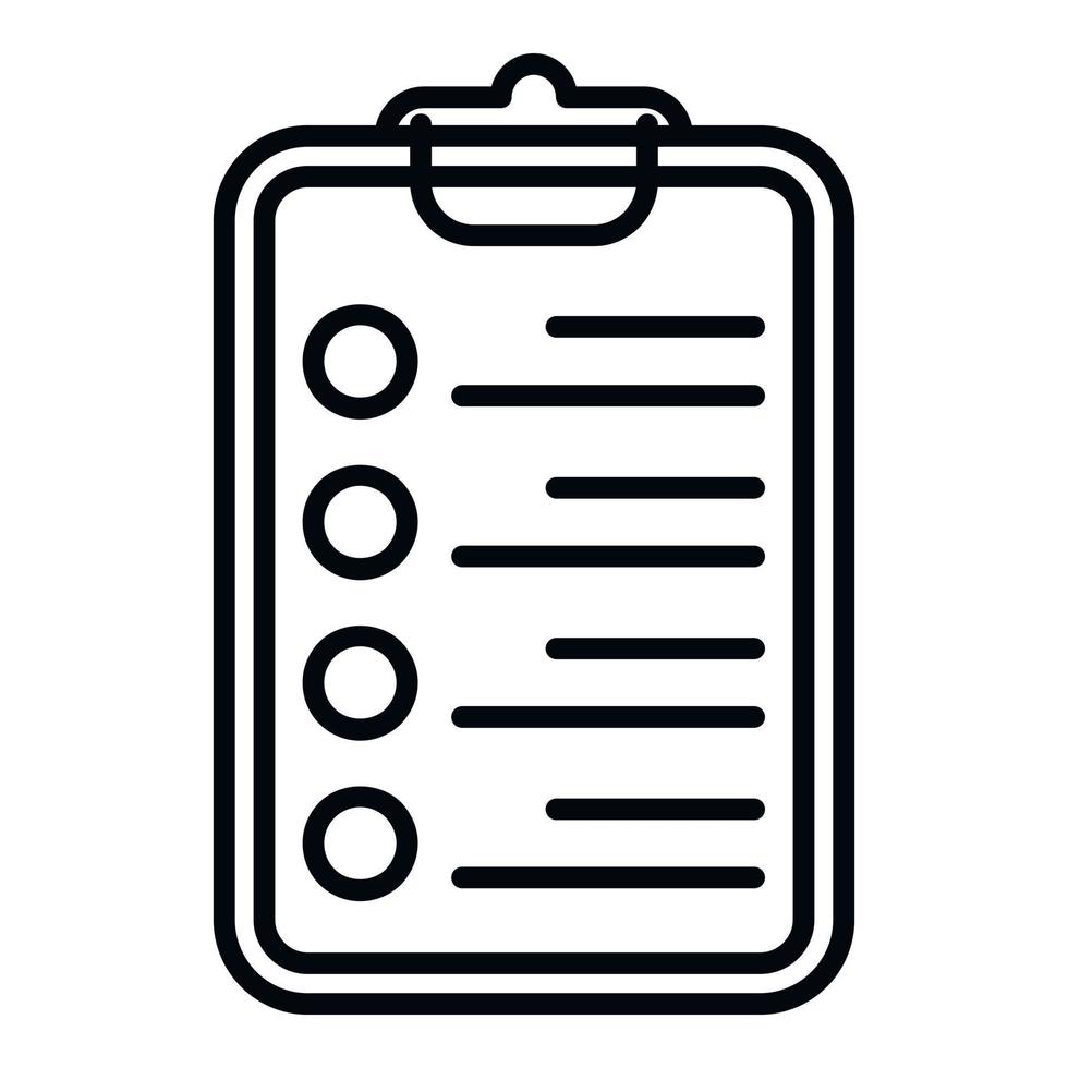 Clipboard task schedule icon outline vector. Person event vector