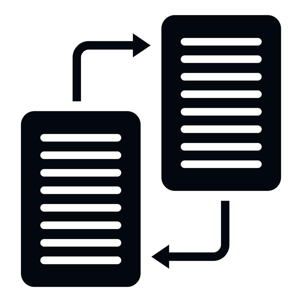 File backup icon simple vector. Data cloud vector