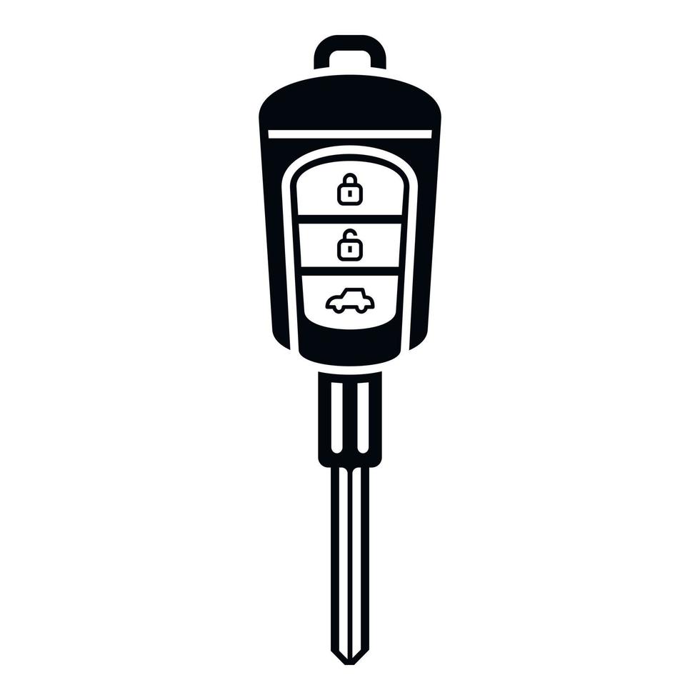 Auto car key icon simple vector. Smart remote button vector