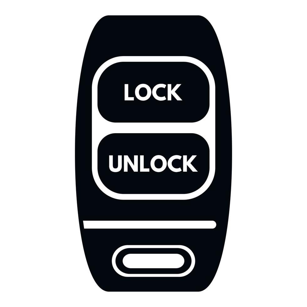 Car key control icon simple vector. Smart remote button 17326499 Vector