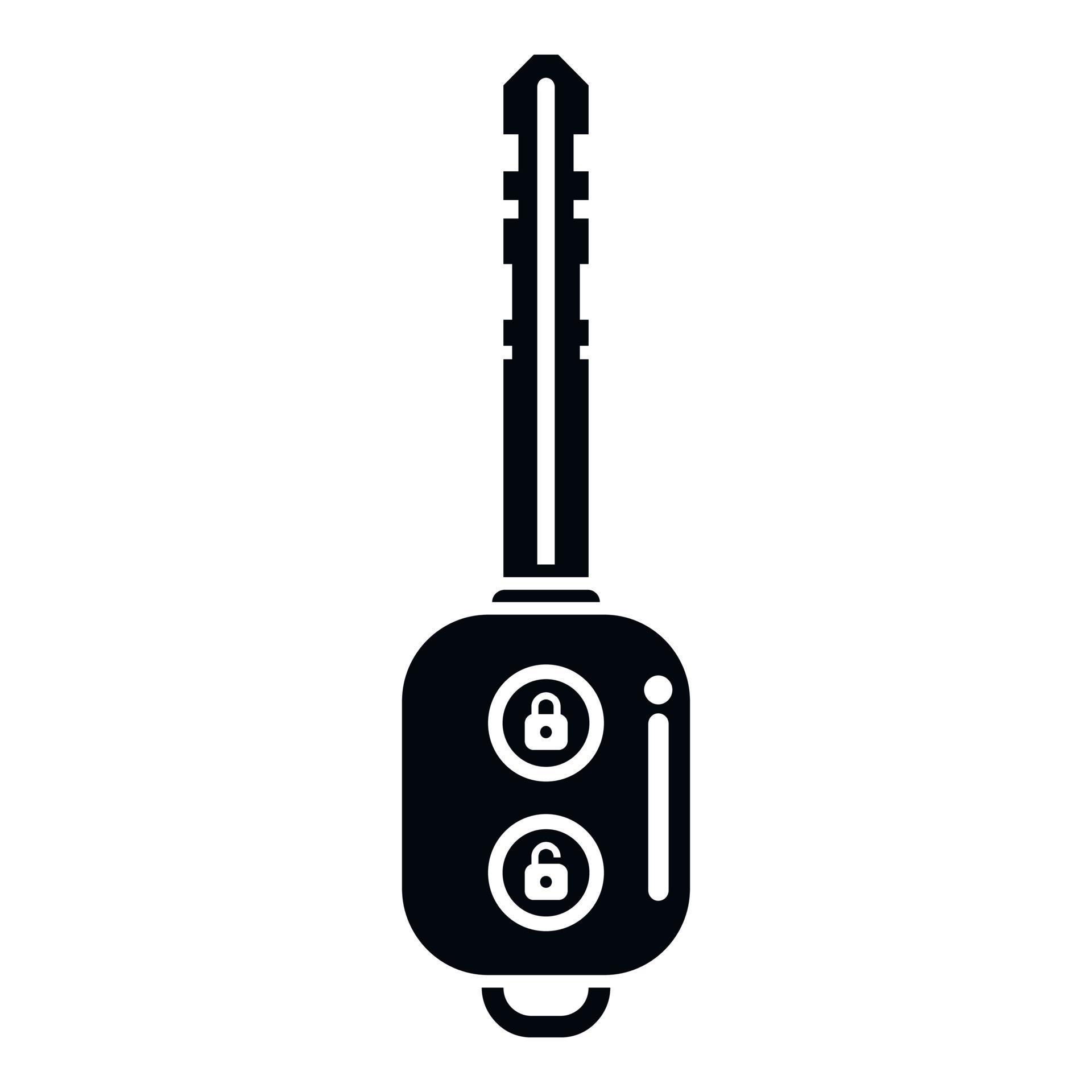 Mobile car key icon simple vector. Remote button 17326516 Vector Art at
