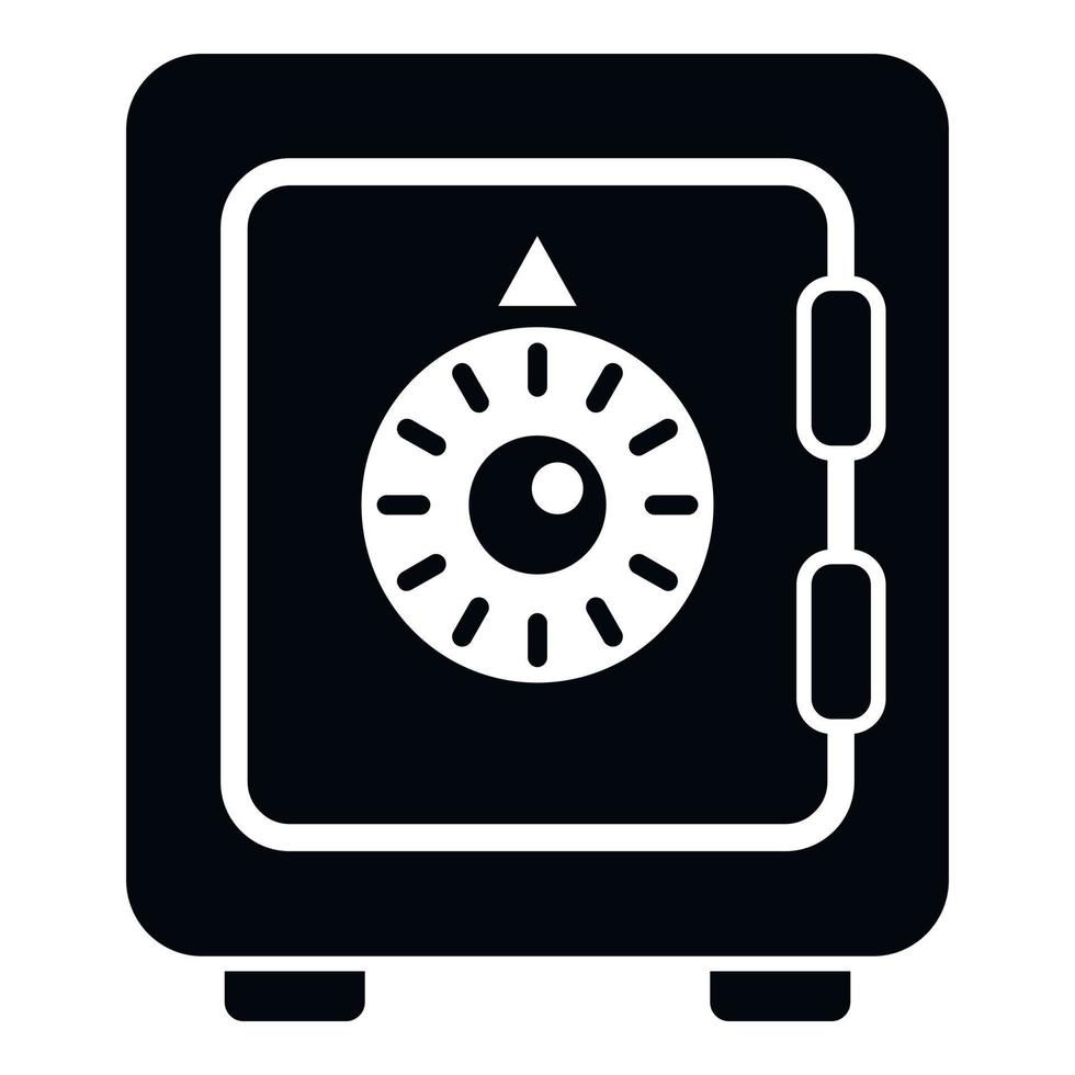 Secured safe icon simple vector. Lock code vector