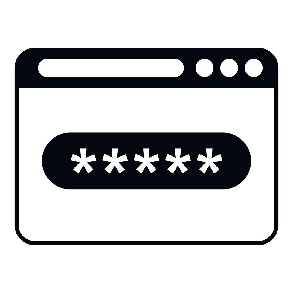 Secured surfing icon simple vector. Data code vector