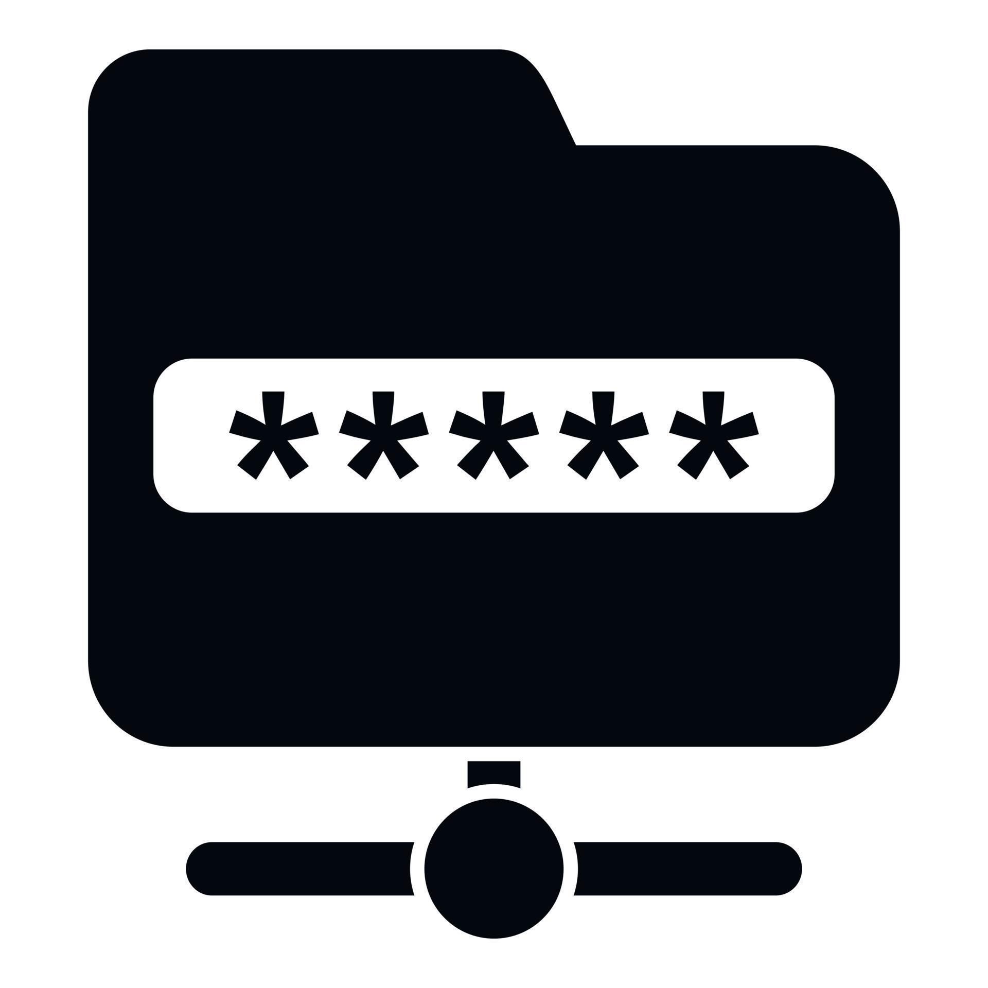 Password folder icon simple vector. Computer data 17326542 Vector Art ...
