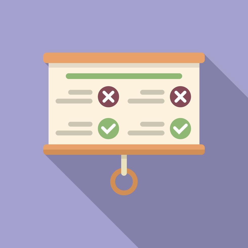 Task schedule banner icon flat vector. Person event vector